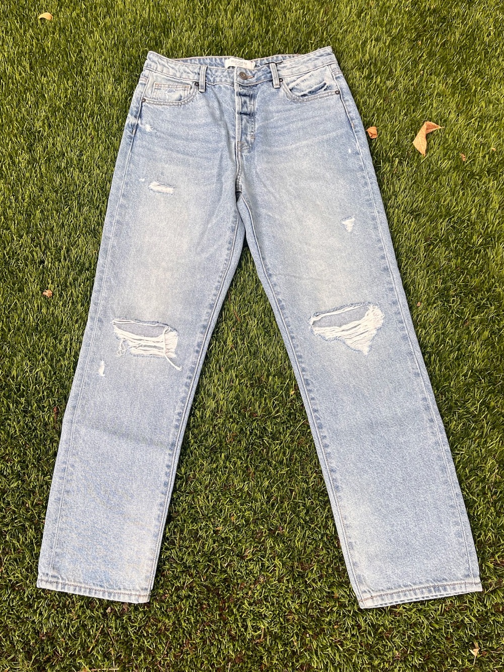 NWT Hidden Los Angeles "Tracey" distressed button fly jeans - Size 27